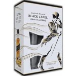 Johnnie Walker Black Label 40% 0,7 l (dárkové balení 2 sklenice) – Hledejceny.cz