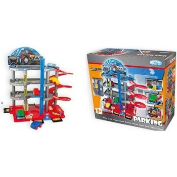 Mochtoys Garáže parkovací set 3 patrový