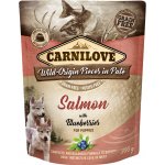 Carnilove Dog Pouch Paté Salmon with Blueberries for Puppies 300 g – Sleviste.cz