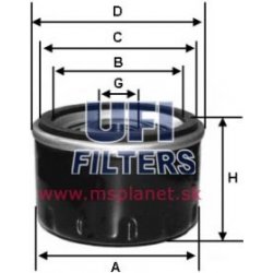 UFI Olejový filtr 23.149.00