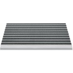FLOMA Topline Černo stříbrná hliníková kartáčová vstupní rohož 50 x 80 x 1,5 cm – Zboží Dáma