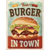 Obraz Nostalgic Art Plechová Cedule Best Burger in Town