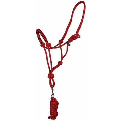 QHP Set provázková ohlávka a vodítko červená – Zboží Mobilmania