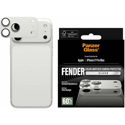 PanzerGlass Fender Apple iPhone 17 Pro Max stříbrný ochranný hliníkový prvek fotoaparátu PG12980 – Zboží Živě
