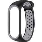 Eternico Sporty pro Xiaomi Mi band 5, 6, 7 solid black and gray APW-XMI7SP-SBEG – Hledejceny.cz