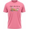 Pánské Tričko memeMerch tričko Spongebob Friends orchid pink