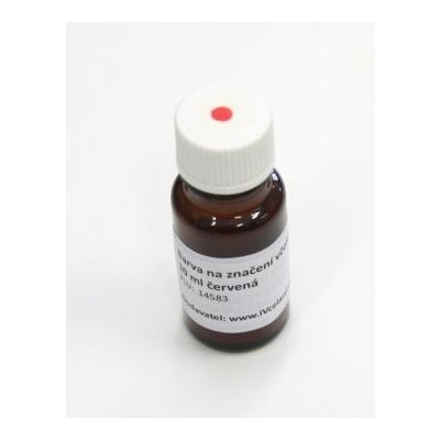 BE-EQ Barva na značení včelích matek 10 ml červená – Hledejceny.cz