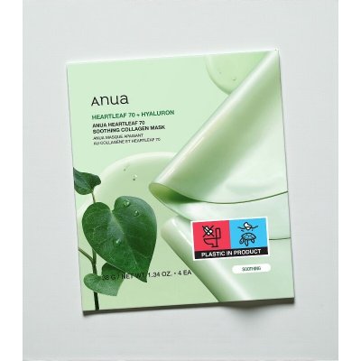 ANUA Heartleaf 70 Soothing Collagen Mask Kolagenová maska s extraktem z heartleaf 38 g 1 ks – Hledejceny.cz