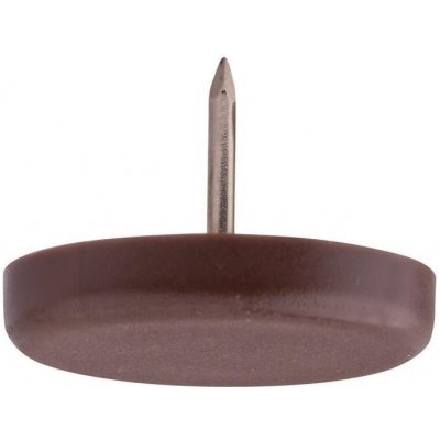 Walteco Plastový kluzák s trnem, průměr 30mm, hnědý, 8 ks , 84985 – Sleviste.cz