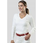 GANT STRETCH COTTON CABLE V-NECK EGGSHELL – Hledejceny.cz