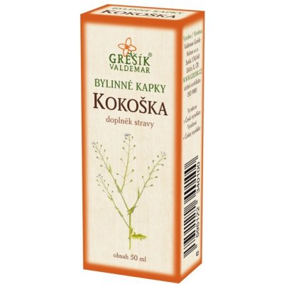 Grešík Kokoška kapky Z-40% líh 50 ml – Hledejceny.cz