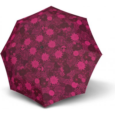 Doppler Fiber Mini Style purple flower dámský skládací deštník růžový – Zboží Mobilmania