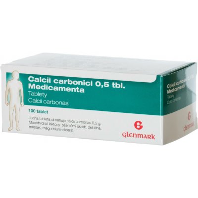 CALCII CARBONICI 0,5 TBL. MEDICAMENTA POR 0,5G TBL NOB 100 – Hledejceny.cz