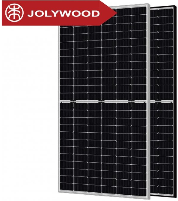 Jolywood Fotovoltaický panel 470Wp bifaciální stříbrný rám