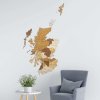 Nástěnné mapy Skotsko Dřevěná mapa 88 x 150 cm