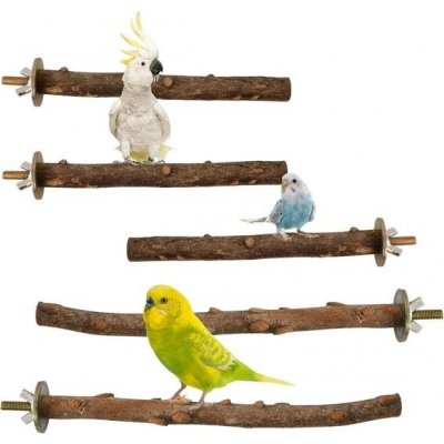 Umlipot 5dílná bidýlka pro andulky 20 cm 25 cm bidýlka do ptačí klece sada bidýlek pro andulky – Zboží Dáma