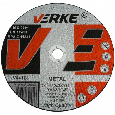 Verke Řezný kotouč 230 x 3,0 x 22,2 mm V44123 – Zbozi.Blesk.cz