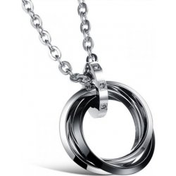 Impress Jewelry z nerezové oceli Kroužky se zirkony Black Rings F170830172250B