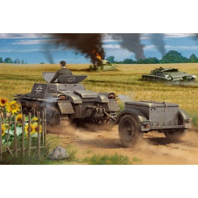 Panzerkampf Hobby Boss Munitionsschlepper auf wagen I Ausf A with Ammo Trailer 80146 1:35