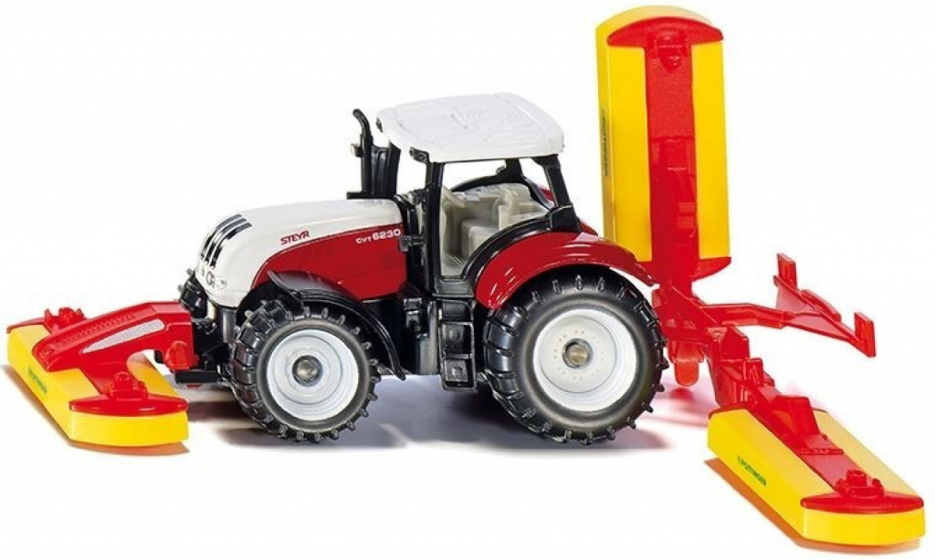 Siku Traktor Steyr se sekacími nástavci 1:87