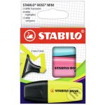 Stabilo Boss Mini 3 ks balení žlutá modrá růžová 453136 – Zboží Mobilmania