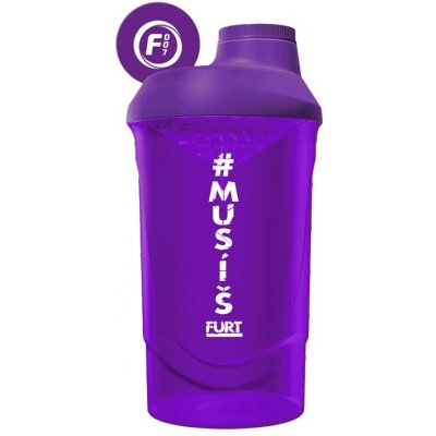 Fitness007 šejkr #musíšfurt 600 ml - fialová – Sleviste.cz
