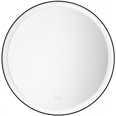 Nova Luce Černé závěsné zrcadlo s LED osvětlením Ural 80 cm – Hledejceny.cz