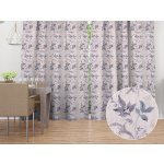 Biante Dekorační závěs PML-053 Pnoucí lístky na béžovém 145x200 cm – Hledejceny.cz