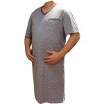 Xcena pánská noční košile kr.rukáv šedá – Zboží Mobilmania