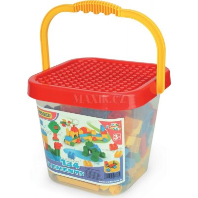 Wader 41340 Mini Blocks Velký kbelík s kostkami – Zboží Mobilmania