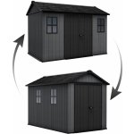 Keter Newton Plus Wide 11 x 7,5 šedý s podlahou – Sleviste.cz