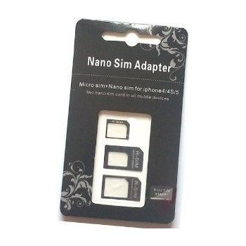 CN Adaptér pro Micro a Nano SIM karty 4v1