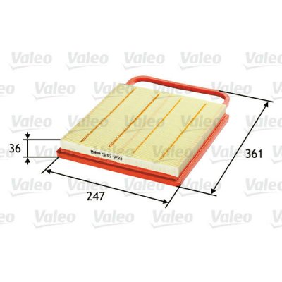 Vzduchový filtr VALEO 585259 – Hledejceny.cz