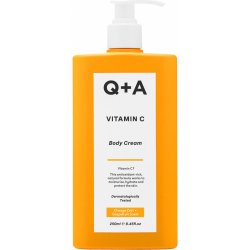 Q+A Vitamin C hydratační vyživující a ochranný tělový krém 250 ml