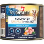 Ontario Puppy monoprotein krůtí pate s mrkví 200 g – Hledejceny.cz