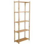 Tvujregal.cz Dřevěný regál ra-5-65 170x65x28 5 políc - borovice – Zboží Dáma