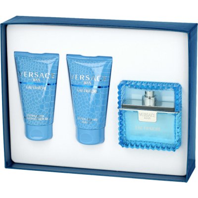 Versace Man Eau Fraiche EDT 50 ml + sprchový gel 50 ml + balzám po holení 50 ml dárková sada – Hledejceny.cz