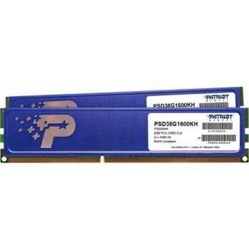 Patriot Signature Line Blue DDR3 8GB 1600MHz CL9 (2x4GB) PSD38G1600KH