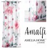 Záclona Závěs AmeliaHome Amalfi 140x270 cm bílo-růžový, velikost 140x270