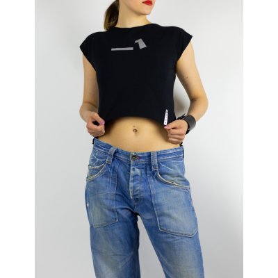 Dámský crop top Smetanová – Zboží Mobilmania