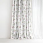 Goldea bavlněný závěs - barevné luční květiny na bílém 200x150 cm – Sleviste.cz