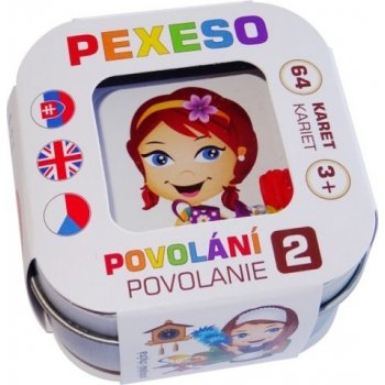 Pexeso Povolání 2 64 karet v plechové krabičce