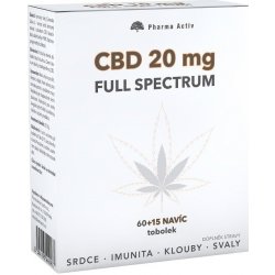 CBD 20mg Full Spectrum 60+15 tablet