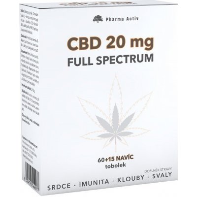 CBD 20 mg Full Spectrum 60+15 tablet – Hledejceny.cz