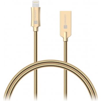 Connect IT CCA-4010-GD Lightning - USB, 1m, zlatý