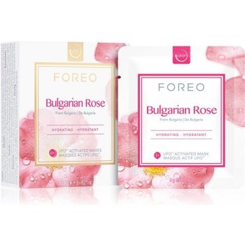 Foreo Farm to Face Bulgarian Rose hydratační maska 6 x 6 g