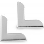 Kovový rožek 19x19 mm - nikl (20 ks) – Zboží Mobilmania