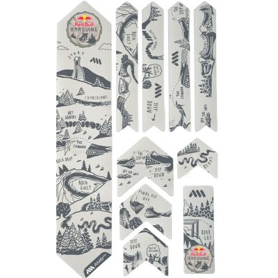 ochranné polepy AMS Extra RedBull Hardline Dark / Grey – Zboží Mobilmania
