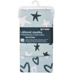 T-TOMI Osušky látkové 100 x 80 cm 2 ks hearts&stars – Zbozi.Blesk.cz