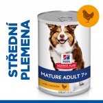 Hill's Science Plan konzerva pro starší psy s kuřecím 370 g – Sleviste.cz